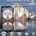 Miniatyrbillede 1 af 5: 2-Pack XIAOMI REDMI 13C Skærmbeskyttelse & 2-Pack linsebeskyttelse - Hærdet Glas 9H - Super kvalitet 3D