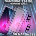 Miniatyrbillede 3 af 5: 2-Pack SAMSUNG S24 Skærmbeskyttelse & 2-Pack linsebeskyttelse - Hærdet Glas 9H - Super kvalitet 3D
