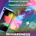Miniatyrbillede 2 af 5: 1-Pack IPHONE 12 MINI Skærmbeskyttelse & 1-Pack linsebeskyttelse - Hærdet Glas 9H - Super kvalitet 3D