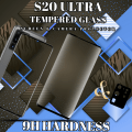 Miniatyrbild 2 av 5: 1-Pack Samsung S20 Ultra Skärmskydd & 1-Pack linsskydd - Härdat Glas 9H - Super kvalitet 3D