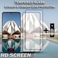 Miniatyrbillede 2 af 5: 2-Pack GOOGLE PIXEL 8A Skærmbeskyttelse & 1-Pack linsebeskyttelse - Hærdet Glas 9H - Super kvalitet 3D