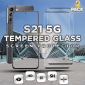 Miniatyrbillede 1 af 5: 2-Pack SAMSUNG S21 Skærmbeskyttelse - Hærdet Glas 9H - Super kvalitet 3D