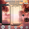 Pikkukuva 1 / 5: 2-Pack SAMSUNG A42 Näytönsuoja & 2-Pack linssinsuoja - Karkaistu Lasi 9H - Super laatu 3D