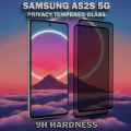Miniatyrbild 3 av 6: 2-Pack Privacy Skärmskydd For Samsung A52S (5G) - Härdat Glas 9H - Super Kvalitet 3D