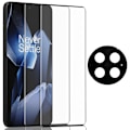 Miniatyrbillede 1 af 7: 2-Pack OnePlus 13 Skærmbeskyttelse & 1-Pack linsebeskyttelse - Hærdet Glas 9H - Super kvalitet 3D