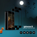Miniatyrbild 1 av 5: 2-PACK Full Cover Iphone 8 Svart -Härdat Glas 9H Skärmskydd 3D