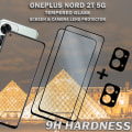 Miniatyrbillede 3 af 5: 2-Pack ONEPLUS NORD 2T Skærmbeskyttelse & 2-Pack linsebeskyttelse - Hærdet Glas 9H - Super kvalitet 3D