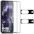 Pikkukuva 1 / 7: 2-Pack GOOGLE PIXEL 8 Näytönsuoja & 2-Pack linssinsuoja - Karkaistu Lasi 9H - Super laatu 3D