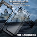 Miniatyrbillede 4 af 5: 2-Pack SAMSUNG A02S Skærmbeskyttelse & 1-Pack linsebeskyttelse - Hærdet Glas 9H - Super kvalitet 3D