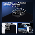 Miniatyrbillede 7 af 7: 1-Pack ‏‏Iphone 12 Mini Skærmbeskyttelse & 1-Pack linsebeskyttelse - Hærdet Glas 9H - Super kvalitet 3D