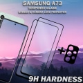 Pikkukuva 3 / 5: 2-Pack SAMSUNG A73 Näytönsuoja & 1-Pack linssinsuoja - Karkaistu Lasi 9H - Super laatu 3D