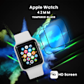 Miniatyrbillede 2 af 5: 2-Pack APPLE WATCH 42MM Skærmbeskyttelse - Hærdet Glas 9H - Super kvalitet 3D