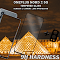 Miniatyrbillede 3 af 5: 1-Pack ONEPLUS NORD 2 Skærmbeskyttelse & 1-Pack linsebeskyttelse - Hærdet Glas 9H - Super kvalitet 3D