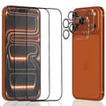 2-Pack iPhone 17 Pro Skärmskydd & 2-Pack linsskydd - Härdat Glas 9H - Super kvalitet 3D