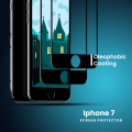 Miniatyrbild 2 av 5: 2-PACK Full Cover Iphone 7 Svart - Härdat Glas 9H Skärmskydd 3D