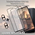 Pikkukuva 4 / 5: 2-Pack XIAOMI REDMI 13C Näytönsuoja & 2-Pack linssinsuoja - Karkaistu Lasi 9H - Super laatu 3D