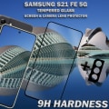 Miniatyrbillede 2 af 5: 1-Pack SAMSUNG S21 FE Skærmbeskyttelse & 1-Pack linsebeskyttelse - Hærdet Glas 9H - Super kvalitet 3D