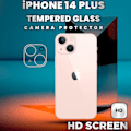 Miniatyrbild 3 av 5: iPhone 14 Plus Linsskydd - 9H Härdat Glas - Super 3D Linsskydd