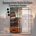 Pikkukuva 3 / 5: 2-Pack SAMSUNG S24 ULTRA Näytönsuoja - Karkaistu Lasi 9H - Super laatu 3D