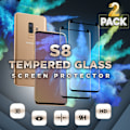 Miniatyrbillede 1 af 5: 2-Pack SAMSUNG S8 Skærmbeskyttelse - Hærdet Glas 9H - Super kvalitet 3D