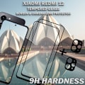Miniatyrbild 3 av 5: 2-Pack XIAOMI REDMI 12 Skärmskydd & 2-Pack linsskydd - Härdat Glas 9H - Super kvalitet 3D