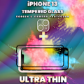 Miniatyrbillede 4 af 4: 1-Pack IPHONE 13 Skærmbeskyttelse & 1-Pack linsebeskyttelse - Hærdet Glas 9H - Super kvalitet 3D