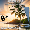 Miniatyrbild 4 av 5: Xiaomi Mi 11 & 1-Pack linsskydd - Härdat Glas 9H - Super kvalitet 3D