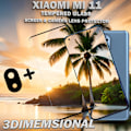 Miniatyrbillede 4 af 5: 1-Pack XIAOMI MI 11 Skærmbeskyttelse & 1-Pack linsebeskyttelse - Hærdet Glas 9H - Super kvalitet 3D