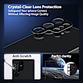 Miniatyrbillede 7 af 7: 1-Pack Samsung S25 Ultra Skærmbeskyttelse & 1-Pack linsebeskyttelse - Hærdet Glas 9H - Super kvalitet 3D