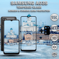Miniatyrbillede 1 af 5: 1-Pack SAMSUNG A03S Skærmbeskyttelse & 1-Pack linsebeskyttelse - Hærdet Glas 9H - Super kvalitet 3D