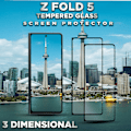 Miniatyrbillede 4 af 5: 2-Pack SAMSUNG GALAXY Z FOLD 5 Skærmbeskyttelse - Hærdet Glas 9H - Super kvalitet 3D