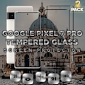 Pikkukuva 1 / 5: 2-Pack GOOGLE PIXEL 7 PRO Näytönsuoja - Karkaistu Lasi 9H - Super laatu 3D