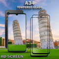 Miniatyrbillede 4 af 5: 2-Pack SAMSUNG GALAXY A34 Skærmbeskyttelse - Hærdet Glas 9H - Super kvalitet 3D