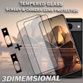 Miniatyrbillede 4 af 5: 2-Pack GOOGLE PIXEL 8 Skærmbeskyttelse & 2-Pack linsebeskyttelse - Hærdet Glas 9H - Super kvalitet 3D