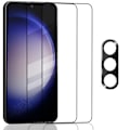 Pikkukuva 1 / 7: 2-Pack SAMSUNG S23 FE Näytönsuoja & 1-Pack linssinsuoja - Karkaistu Lasi 9H - Super laatu 3D