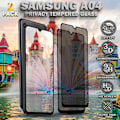 Miniatyrbild 1 av 6: 2-Pack Privacy Skärmskydd For Samsung A04 - Härdat Glas 9H - Super Kvalitet 3D