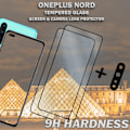 Miniatyrbild 3 av 5: 2-Pack ONEPLUS NORD Skärmskydd & 1-Pack linsskydd - Härdat Glas 9H - Super kvalitet 3D