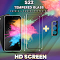 Miniatyrbillede 3 af 5: 2-Pack SAMSUNG S22 Skærmbeskyttelse & 1-Pack linsebeskyttelse - Hærdet Glas 9H - Super kvalitet 3D