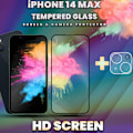 Miniatyrbillede 2 af 5: 1-Pack IPHONE 14 MAX Skærmbeskyttelse & 1-Pack linsebeskyttelse - Hærdet Glas 9H - Super kvalitet 3D