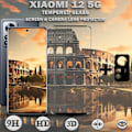 Miniatyrbild 1 av 5: 1-Pack XIAOMI 12 Skärmskydd & 1-Pack linsskydd - Härdat Glas 9H -  Topp kvalitet 3D