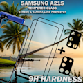 Miniatyrbild 4 av 5: 2-Pack Samsung A21s Skärmskydd & 2-Pack linsskydd - Härdat Glas 9H - Super kvalitet 3D