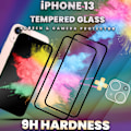 Miniatyrbillede 2 af 5: 2-Pack IPHONE 13 Skærmbeskyttelse & 1-Pack linsebeskyttelse - Hærdet Glas 9H - Super kvalitet 3D
