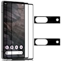 Miniatyrbillede 1 af 7: 2-Pack Google Pixel 7A Skærmbeskyttelse & 2-Pack linsebeskyttelse - Hærdet Glas 9H - Super kvalitet 3D