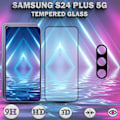 Miniatyrbillede 1 af 5: 1-Pack SAMSUNG S24 PLUS Skærmbeskyttelse & 1-Pack linsebeskyttelse - Hærdet Glas 9H - Super kvalitet 3D