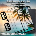 Miniatyrbillede 4 af 5: 2-Pack SAMSUNG A33 Skærmbeskyttelse & 2-Pack linsebeskyttelse - Hærdet Glas 9H - Super kvalitet 3D