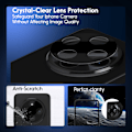 Miniatyrbild 6 av 7: 2-Pack Xiaomi Redmi 14C Privacy Skärmskydd & 1-Pack linsskydd - Härdat Glas 9H - Super kvalitet 3D