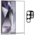 Miniatyrbild 1 av 7: 1-Pack Samsung S24 Ultra Skärmskydd & 1-Pack linsskydd - Härdat Glas 9H - Super kvalitet 3D