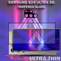 Miniatyrbillede 5 af 5: 1-Pack SAMSUNG S24 ULTRA Skærmbeskyttelse & 1-Pack linsebeskyttelse - Hærdet Glas 9H - Super kvalitet 3D