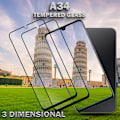Miniatyrbillede 2 af 5: 2-Pack SAMSUNG GALAXY A34 Skærmbeskyttelse - Hærdet Glas 9H - Super kvalitet 3D