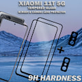Miniatyrbillede 2 af 5: 2-Pack XIAOMI 11T Skærmbeskyttelse & 2-Pack linsebeskyttelse - Hærdet Glas 9H - Super kvalitet 3D